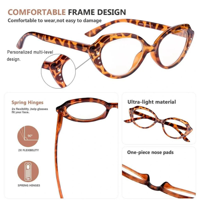 eyekeeper.com 5 Pack Cat-eye Reading Glasses Stylish Readers R2124 Eyeglasses White Smoke 5 Pairs Mix / without magnification,5 Pairs Mix / +0.50,5 Pairs Mix / +0.75,5 Pairs Mix / +1.00,5 Pairs Mix / +1.25,5 Pairs Mix / +1.50,5 Pairs Mix / +1.75,5 Pairs Mix / +2.00,5 Pairs Mix / +2.25,5 Pairs Mix / +2.50,5 Pairs Mix / +2.75,5 Pairs Mix / +3.00