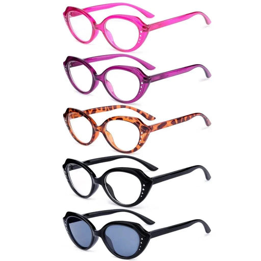 eyekeeper.com 5 Pack Cat-eye Reading Glasses Stylish Readers R2124 Eyeglasses White Smoke 5 Pairs Mix / without magnification,5 Pairs Mix / +0.50,5 Pairs Mix / +0.75,5 Pairs Mix / +1.00,5 Pairs Mix / +1.25,5 Pairs Mix / +1.50,5 Pairs Mix / +1.75,5 Pairs Mix / +2.00,5 Pairs Mix / +2.25,5 Pairs Mix / +2.50,5 Pairs Mix / +2.75,5 Pairs Mix / +3.00