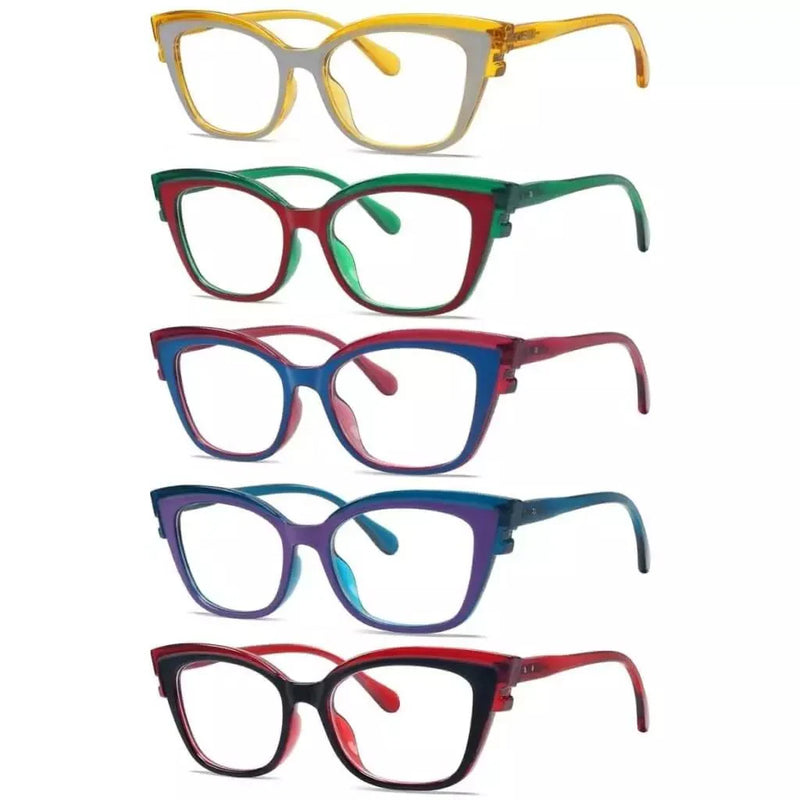 eyekeeper.com 5 Pack Cat-eye Reading Glasses Stylish Readers R2127 Eyeglasses White Smoke 5 Pairs Mix / +0.50,5 Pairs Mix / +0.75,5 Pairs Mix / +1.00,5 Pairs Mix / +1.25,5 Pairs Mix / +1.50,5 Pairs Mix / +1.75,5 Pairs Mix / +2.00,5 Pairs Mix / +2.25,5 Pairs Mix / +2.50,5 Pairs Mix / +2.75,5 Pairs Mix / +3.00,5 Pairs Mix / +3.25,5 Pairs Mix / +