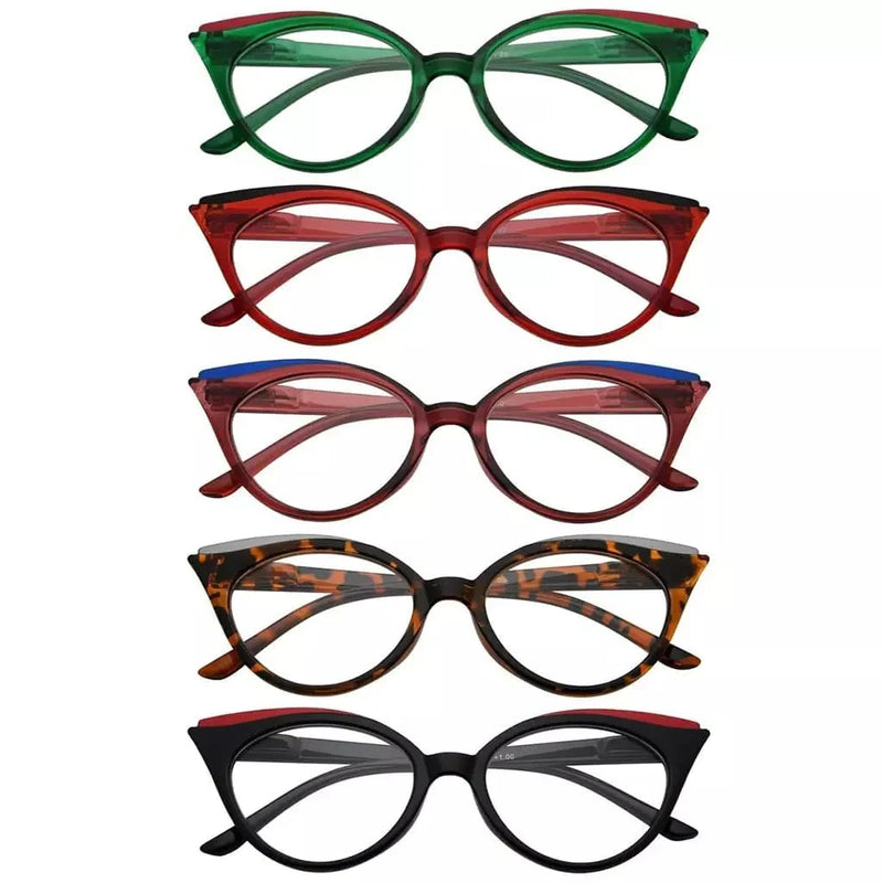 eyekeeper.com 5 Pack Cat-eye Reading Glasses Trendy Readers R2125 Eyeglasses White Smoke 5 Pairs Mix / +0.50,5 Pairs Mix / +0.75,5 Pairs Mix / +1.00,5 Pairs Mix / +1.25,5 Pairs Mix / +1.50,5 Pairs Mix / +1.75,5 Pairs Mix / +2.00,5 Pairs Mix / +2.25,5 Pairs Mix / +2.50,5 Pairs Mix / +2.75,5 Pairs Mix / +3.00,5 Pairs Mix / +3.25,5 Pairs Mix / +