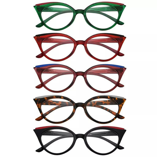 eyekeeper.com 5 Pack Cat-eye Reading Glasses Trendy Readers R2125 Eyeglasses White Smoke 5 Pairs Mix / +0.50,5 Pairs Mix / +0.75,5 Pairs Mix / +1.00,5 Pairs Mix / +1.25,5 Pairs Mix / +1.50,5 Pairs Mix / +1.75,5 Pairs Mix / +2.00,5 Pairs Mix / +2.25,5 Pairs Mix / +2.50,5 Pairs Mix / +2.75,5 Pairs Mix / +3.00,5 Pairs Mix / +3.25,5 Pairs Mix / +