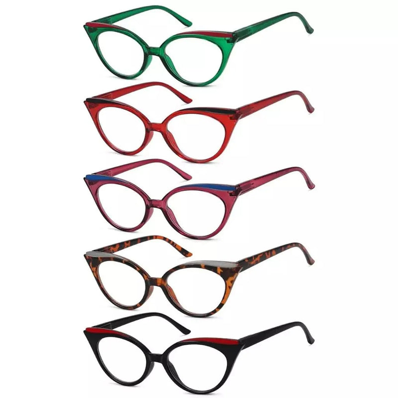 eyekeeper.com 5 Pack Cat-eye Reading Glasses Trendy Readers R2125 Eyeglasses White Smoke 5 Pairs Mix / +0.50,5 Pairs Mix / +0.75,5 Pairs Mix / +1.00,5 Pairs Mix / +1.25,5 Pairs Mix / +1.50,5 Pairs Mix / +1.75,5 Pairs Mix / +2.00,5 Pairs Mix / +2.25,5 Pairs Mix / +2.50,5 Pairs Mix / +2.75,5 Pairs Mix / +3.00,5 Pairs Mix / +3.25,5 Pairs Mix / +