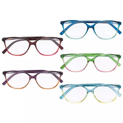 eyekeeper.com 5 Pack Cat-eye Two-tone Reading Glasses Stylish Readers RFH2-A Eyeglasses Dark Slate Gray 5 Pairs Mix / +0.50,5 Pairs Mix / +0.75,5 Pairs Mix / +1.00,5 Pairs Mix / +1.25,5 Pairs Mix / +1.50,5 Pairs Mix / +1.75,5 Pairs Mix / +2.00,5 Pairs Mix / +2.25,5 Pairs Mix / +2.50,5 Pairs Mix / +2.75,5 Pairs Mix / +3.00,5 Pairs Mix / +3.25,5 Pairs Mix / +