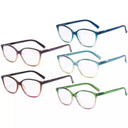 eyekeeper.com 5 Pack Cat-eye Two-tone Reading Glasses Stylish Readers RFH2-A Eyeglasses Dark Slate Gray 5 Pairs Mix / +0.50,5 Pairs Mix / +0.75,5 Pairs Mix / +1.00,5 Pairs Mix / +1.25,5 Pairs Mix / +1.50,5 Pairs Mix / +1.75,5 Pairs Mix / +2.00,5 Pairs Mix / +2.25,5 Pairs Mix / +2.50,5 Pairs Mix / +2.75,5 Pairs Mix / +3.00,5 Pairs Mix / +3.25,5 Pairs Mix / +