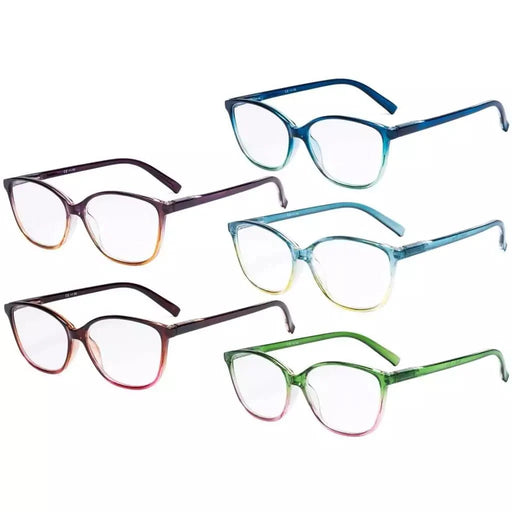 eyekeeper.com 5 Pack Cat-eye Two-tone Reading Glasses Stylish Readers RFH2-A Eyeglasses Dark Slate Gray 5 Pairs Mix / +0.50,5 Pairs Mix / +0.75,5 Pairs Mix / +1.00,5 Pairs Mix / +1.25,5 Pairs Mix / +1.50,5 Pairs Mix / +1.75,5 Pairs Mix / +2.00,5 Pairs Mix / +2.25,5 Pairs Mix / +2.50,5 Pairs Mix / +2.75,5 Pairs Mix / +3.00,5 Pairs Mix / +3.25,5 Pairs Mix / +