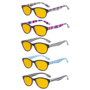 eyekeeper.com 5 Pack Chic Blue Light Blocking Reading Glasses HP074 Eyeglasses White Smoke 5 Pairs Mix / without magnification,5 Pairs Mix / +0.50,5 Pairs Mix / +0.75,5 Pairs Mix / +1.00,5 Pairs Mix / +1.25,5 Pairs Mix / +1.50,5 Pairs Mix / +1.75,5 Pairs Mix / +2.00,5 Pairs Mix / +2.25,5 Pairs Mix / +2.50,5 Pairs Mix / +3.00