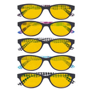 eyekeeper.com 5 Pack Chic Blue Light Blocking Reading Glasses HP074 Eyeglasses White Smoke 5 Pairs Mix / without magnification,5 Pairs Mix / +0.50,5 Pairs Mix / +0.75,5 Pairs Mix / +1.00,5 Pairs Mix / +1.25,5 Pairs Mix / +1.50,5 Pairs Mix / +1.75,5 Pairs Mix / +2.00,5 Pairs Mix / +2.25,5 Pairs Mix / +2.50,5 Pairs Mix / +3.00