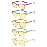 eyekeeper.com 5 Pack Chic Blue Light Blocking Reading Glasses TMCG144 Eyeglasses White Smoke 5 Pairs Mix / +0.75,5 Pairs Mix / +1.00,5 Pairs Mix / +1.50,5 Pairs Mix / +1.75,5 Pairs Mix / +2.00,5 Pairs Mix / +2.25,5 Pairs Mix / +2.50,5 Pairs Mix / +3.00