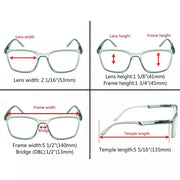 eyekeeper.com 5 Pack Chic Modern Frame Reading Glasses R151 Eyeglasses White Smoke 5 Pairs Mix / +0.50,5 Pairs Mix / +0.75,5 Pairs Mix / +1.00,5 Pairs Mix / +1.25,5 Pairs Mix / +1.50,5 Pairs Mix / +1.75,5 Pairs Mix / +2.00,5 Pairs Mix / +2.25,5 Pairs Mix / +2.50,5 Pairs Mix / +2.75,5 Pairs Mix / +3.00,5 Pairs Mix / +3.50,5 Pairs Mix / +