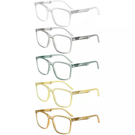 eyekeeper.com 5 Pack Chic Modern Frame Reading Glasses R151 Eyeglasses White Smoke 5 Pairs Mix / +0.50,5 Pairs Mix / +0.75,5 Pairs Mix / +1.00,5 Pairs Mix / +1.25,5 Pairs Mix / +1.50,5 Pairs Mix / +1.75,5 Pairs Mix / +2.00,5 Pairs Mix / +2.25,5 Pairs Mix / +2.50,5 Pairs Mix / +2.75,5 Pairs Mix / +3.00,5 Pairs Mix / +3.50,5 Pairs Mix / +