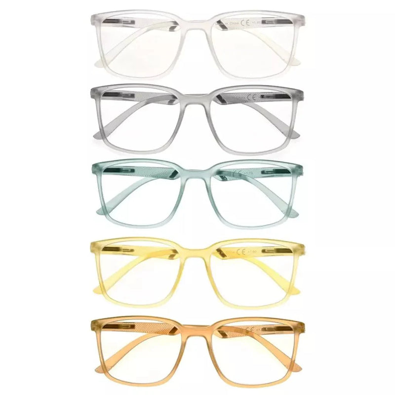 eyekeeper.com 5 Pack Chic Modern Frame Reading Glasses R151 Eyeglasses White Smoke 5 Pairs Mix / +0.50,5 Pairs Mix / +0.75,5 Pairs Mix / +1.00,5 Pairs Mix / +1.25,5 Pairs Mix / +1.50,5 Pairs Mix / +1.75,5 Pairs Mix / +2.00,5 Pairs Mix / +2.25,5 Pairs Mix / +2.50,5 Pairs Mix / +2.75,5 Pairs Mix / +3.00,5 Pairs Mix / +3.50,5 Pairs Mix / +