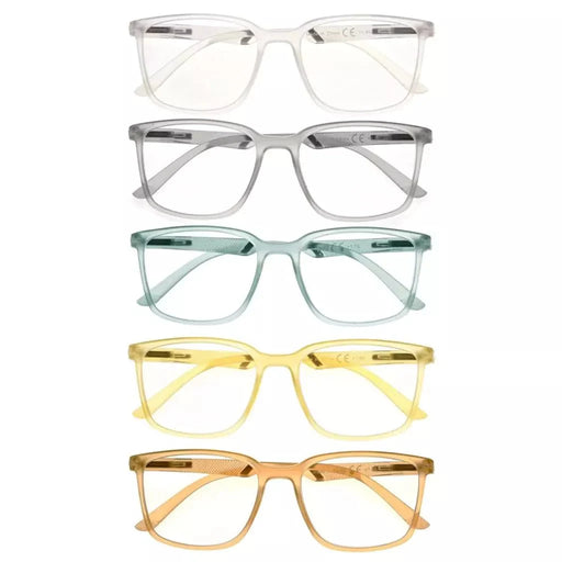 eyekeeper.com 5 Pack Chic Modern Frame Reading Glasses R151 Eyeglasses White Smoke 5 Pairs Mix / +0.50,5 Pairs Mix / +0.75,5 Pairs Mix / +1.00,5 Pairs Mix / +1.25,5 Pairs Mix / +1.50,5 Pairs Mix / +1.75,5 Pairs Mix / +2.00,5 Pairs Mix / +2.25,5 Pairs Mix / +2.50,5 Pairs Mix / +2.75,5 Pairs Mix / +3.00,5 Pairs Mix / +3.50,5 Pairs Mix / +