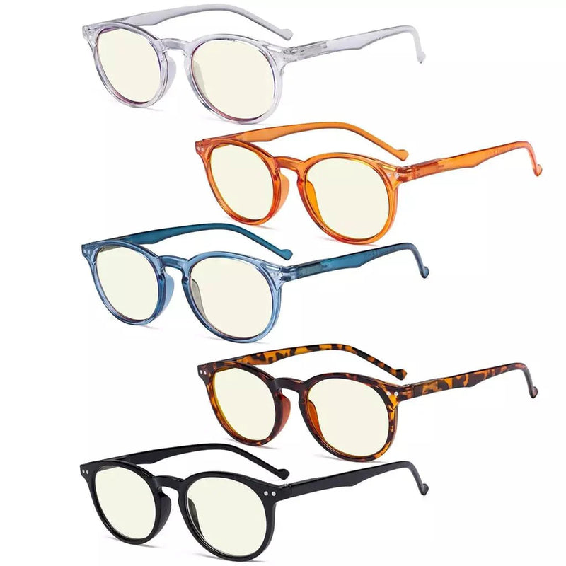 eyekeeper.com 5 Pack Chic Oval Style  Blue Light Filter Reading Glasses UVR071 Eyeglasses White Smoke 5 Pairs Mix / +0.50,5 Pairs Mix / +0.75,5 Pairs Mix / +1.00,5 Pairs Mix / +1.50,5 Pairs Mix / +1.75,5 Pairs Mix / +2.00,5 Pairs Mix / +2.25,5 Pairs Mix / +2.50,5 Pairs Mix / +2.75,5 Pairs Mix / +3.00,5 Pairs Mix / +3.50,5 Pairs Mix / +4.00