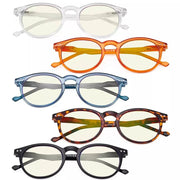 eyekeeper.com 5 Pack Chic Oval Style  Blue Light Filter Reading Glasses UVR071 Eyeglasses White Smoke 5 Pairs Mix / +0.50,5 Pairs Mix / +0.75,5 Pairs Mix / +1.00,5 Pairs Mix / +1.50,5 Pairs Mix / +1.75,5 Pairs Mix / +2.00,5 Pairs Mix / +2.25,5 Pairs Mix / +2.50,5 Pairs Mix / +2.75,5 Pairs Mix / +3.00,5 Pairs Mix / +3.50,5 Pairs Mix / +4.00