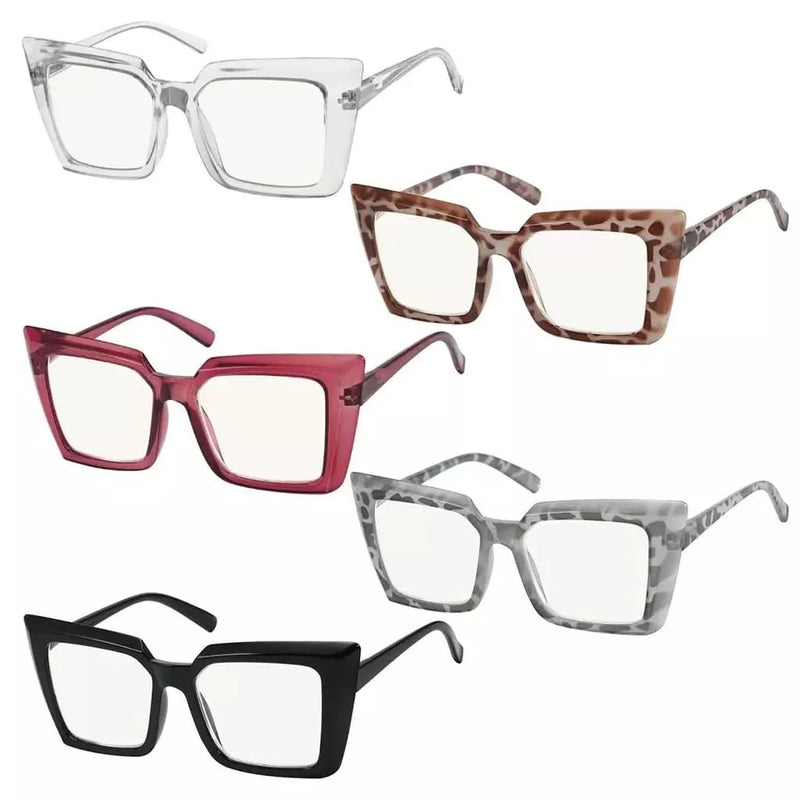 eyekeeper.com 5 Pack Chic Progressive Multifocus Reading Glasses M2141 Eyeglasses White Smoke 5 Pairs Mix / +1.00,5 Pairs Mix / +1.50,5 Pairs Mix / +1.75,5 Pairs Mix / +2.00,5 Pairs Mix / +3.00,5 Pairs Mix / +3.50