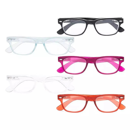 eyekeeper.com 5 Pack Chic Reading Glasses Classic Readers RFH4 Eyeglasses White Smoke 5 Pairs Mix / +0.50,5 Pairs Mix / +0.75,5 Pairs Mix / +1.00,5 Pairs Mix / +1.25,5 Pairs Mix / +1.50,5 Pairs Mix / +1.75,5 Pairs Mix / +2.00,5 Pairs Mix / +2.25,5 Pairs Mix / +2.50,5 Pairs Mix / +2.75,5 Pairs Mix / +3.00,5 Pairs Mix / +3.25,5 Pairs Mix / +