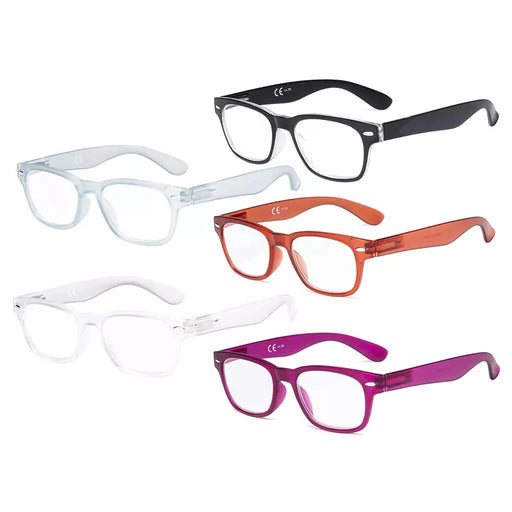 eyekeeper.com 5 Pack Chic Reading Glasses Classic Readers RFH4 Eyeglasses White Smoke 5 Pairs Mix / +0.50,5 Pairs Mix / +0.75,5 Pairs Mix / +1.00,5 Pairs Mix / +1.25,5 Pairs Mix / +1.50,5 Pairs Mix / +1.75,5 Pairs Mix / +2.00,5 Pairs Mix / +2.25,5 Pairs Mix / +2.50,5 Pairs Mix / +2.75,5 Pairs Mix / +3.00,5 Pairs Mix / +3.25,5 Pairs Mix / +