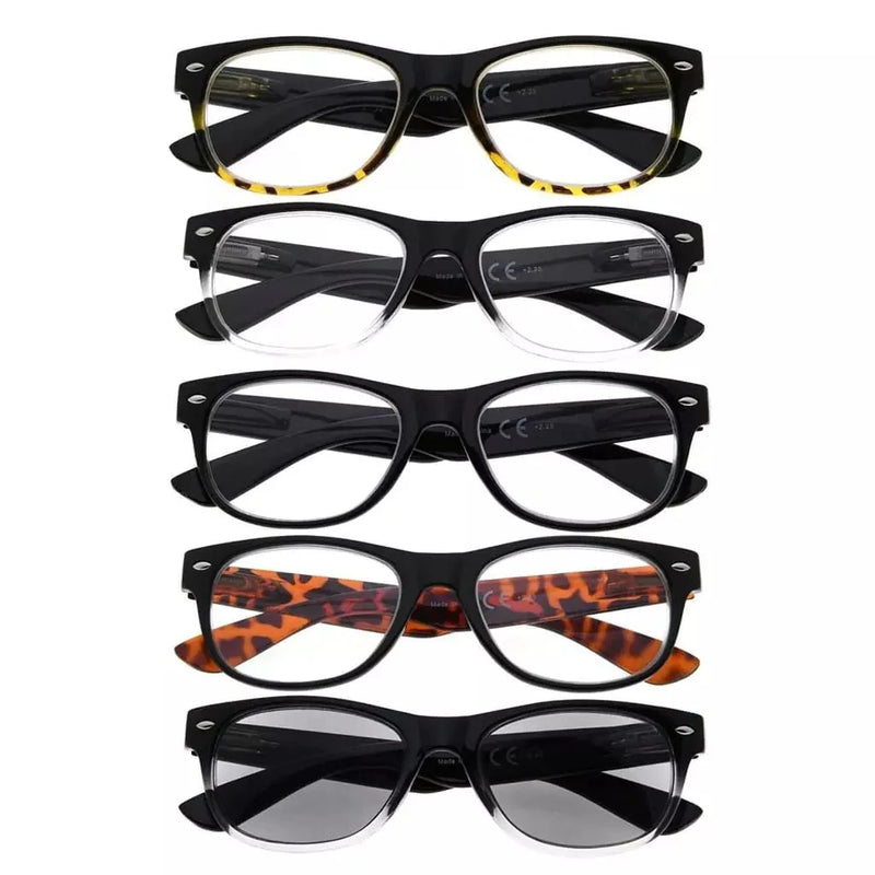 eyekeeper.com 5 Pack Classic 80's Reading Glasses Include Sunglasses R011 Eyeglasses White Smoke 5 Pairs Mix / +0.50,5 Pairs Mix / +0.75,5 Pairs Mix / +1.00,5 Pairs Mix / +1.25,5 Pairs Mix / +1.50,5 Pairs Mix / +1.75,5 Pairs Mix / +2.00,5 Pairs Mix / +2.25,5 Pairs Mix / +2.50,5 Pairs Mix / +2.75,5 Pairs Mix / +3.00,5 Pairs Mix / +3.50,5 Pairs Mix / +
