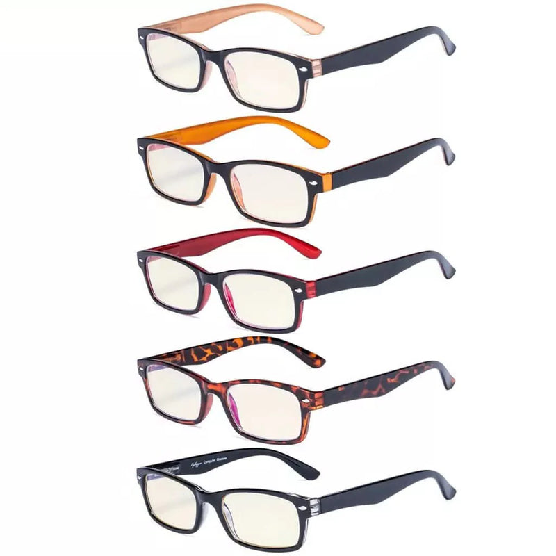 eyekeeper.com 5 Pack Classic Blue Light Filter Reading Glasses UVR055 Eyeglasses White Smoke 5 Pairs Mix / without magnification,5 Pairs Mix / +0.50,5 Pairs Mix / +0.75,5 Pairs Mix / +1.00,5 Pairs Mix / +1.25,5 Pairs Mix / +1.50,5 Pairs Mix / +1.75,5 Pairs Mix / +2.00,5 Pairs Mix / +2.25,5 Pairs Mix / +2.50,5 Pairs Mix / +2.75,5 Pairs Mix / +3.00