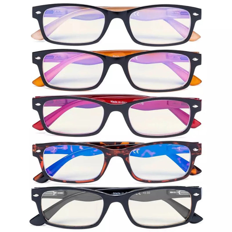 eyekeeper.com 5 Pack Classic Blue Light Filter Reading Glasses UVR055 Eyeglasses White Smoke 5 Pairs Mix / without magnification,5 Pairs Mix / +0.50,5 Pairs Mix / +0.75,5 Pairs Mix / +1.00,5 Pairs Mix / +1.25,5 Pairs Mix / +1.50,5 Pairs Mix / +1.75,5 Pairs Mix / +2.00,5 Pairs Mix / +2.25,5 Pairs Mix / +2.50,5 Pairs Mix / +2.75,5 Pairs Mix / +3.00
