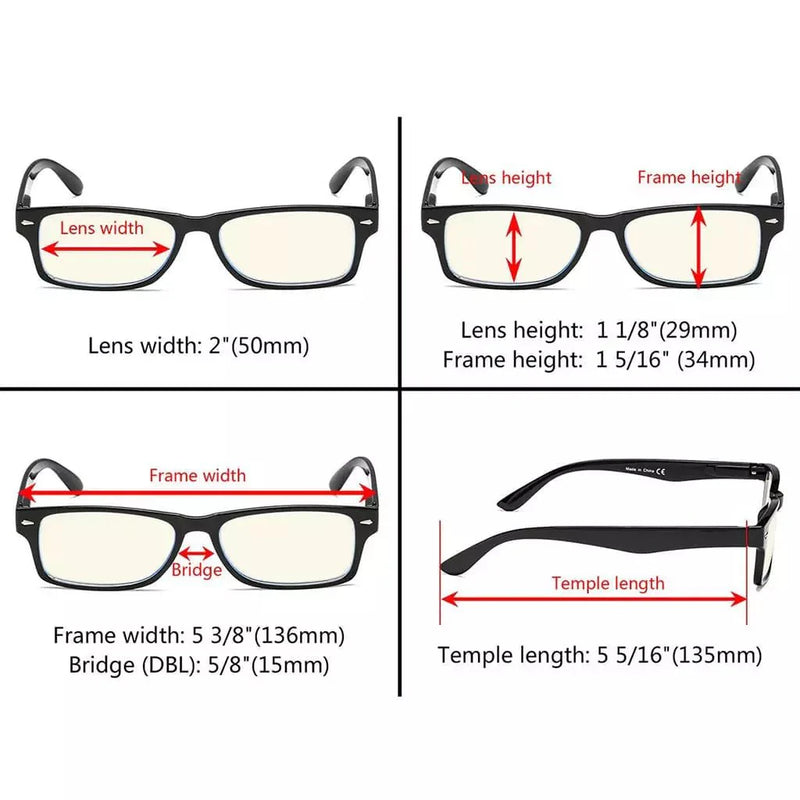 eyekeeper.com 5 Pack Classic Blue Light Filter Reading Glasses UVR066 Eyeglasses White Smoke 5 Pairs Mix / without magnification,5 Pairs Mix / +0.50,5 Pairs Mix / +0.75,5 Pairs Mix / +1.00,5 Pairs Mix / +1.25,5 Pairs Mix / +1.50,5 Pairs Mix / +1.75,5 Pairs Mix / +2.00,5 Pairs Mix / +2.50,5 Pairs Mix / +3.00