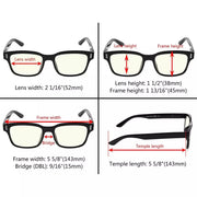 eyekeeper.com 5 Pack Classic Blue Light Filter Reading Glasses UVRT1802 Eyeglasses White Smoke 5 Pairs Mix / without magnification,5 Pairs Mix / +0.50,5 Pairs Mix / +0.75,5 Pairs Mix / +1.00,5 Pairs Mix / +1.25,5 Pairs Mix / +1.50,5 Pairs Mix / +1.75,5 Pairs Mix / +2.00,5 Pairs Mix / +2.50,5 Pairs Mix / +3.00,5 Pairs Mix / +3.50,5 Pairs Mix / +4.00