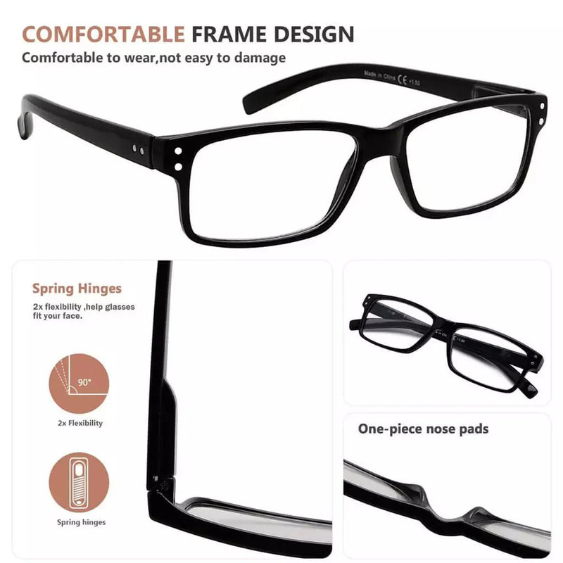 eyekeeper.com 5 Pack Classic Reading Glasses Spring Hinge Readers R032 Eyeglasses White Smoke 5 Pairs Mix / without magnification,5 Pairs Mix / +0.25,5 Pairs Mix / +0.50,5 Pairs Mix / +0.75,5 Pairs Mix / +1.00,5 Pairs Mix / +1.25,5 Pairs Mix / +1.50,5 Pairs Mix / +1.75,5 Pairs Mix / +2.00,5 Pairs Mix / +2.25,5 Pairs Mix / +2.50,5 Pairs Mix / +2.75