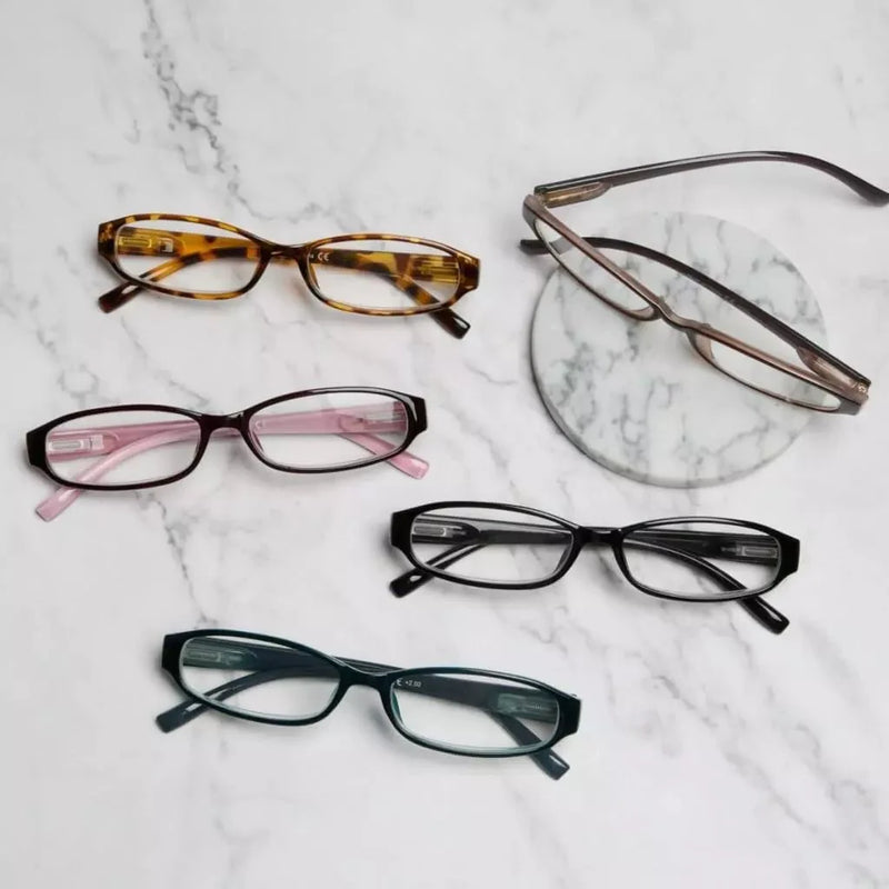 eyekeeper.com 5 Pack Classic Small Reading Glasses Narrow Lens R9104K Eyeglasses Light Gray 5 Pairs Mix / without magnification,5 Pairs Mix / +0.50,5 Pairs Mix / +0.75,5 Pairs Mix / +1.00,5 Pairs Mix / +1.25,5 Pairs Mix / +1.50,5 Pairs Mix / +1.75,5 Pairs Mix / +2.00,5 Pairs Mix / +2.25,5 Pairs Mix / +2.50,5 Pairs Mix / +3.00,5 Pairs Mix / +3.50