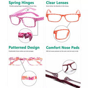 eyekeeper.com 5 Pack Colorful Patterned Reading Glasses Fashionable Readers R066 Eyeglasses White Smoke 5 Pairs Mix / +0.50,5 Pairs Mix / +0.75,5 Pairs Mix / +1.00,5 Pairs Mix / +1.25,5 Pairs Mix / +1.50,5 Pairs Mix / +1.75,5 Pairs Mix / +2.25