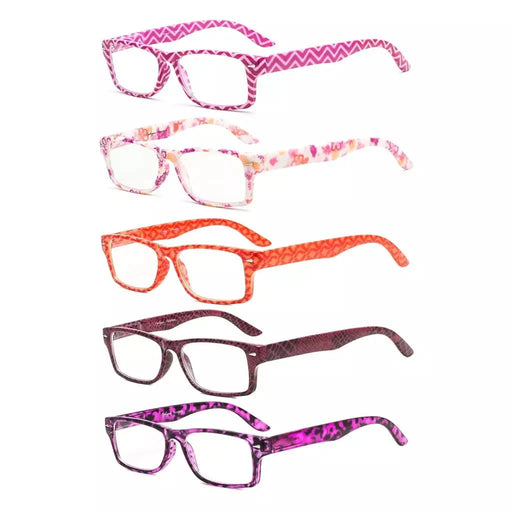 eyekeeper.com 5 Pack Colorful Patterned Reading Glasses Fashionable Readers R066 Eyeglasses White Smoke 5 Pairs Mix / +0.50,5 Pairs Mix / +0.75,5 Pairs Mix / +1.00,5 Pairs Mix / +1.25,5 Pairs Mix / +1.50,5 Pairs Mix / +1.75,5 Pairs Mix / +2.25