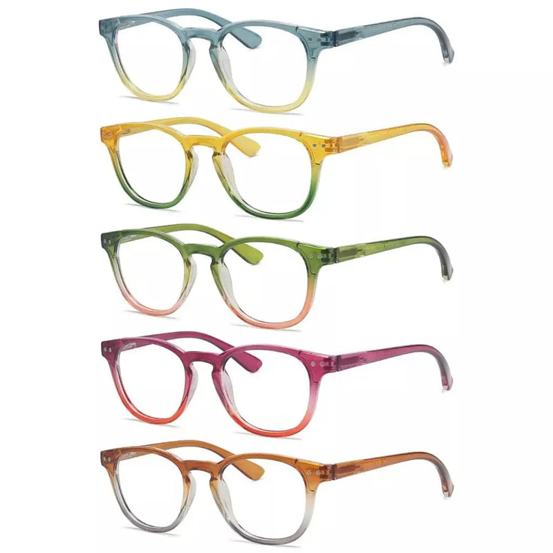 eyekeeper.com 5 Pack Cute Fashionable Two Tone Reading Glasses Colorful Readers R144 Eyeglasses White Smoke 5 Pairs Mix / without magnification,5 Pairs Mix / +0.50,5 Pairs Mix / +0.75,5 Pairs Mix / +1.00,5 Pairs Mix / +1.25,5 Pairs Mix / +1.50,5 Pairs Mix / +1.75,5 Pairs Mix / +2.00,5 Pairs Mix / +2.50,5 Pairs Mix / +2.75,5 Pairs Mix / +3.00,5 Pairs Mix / +3.25