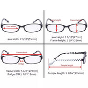 eyekeeper.com 5 Pack Cute Reading Glasses R908P Eyeglasses White Smoke 5 Pairs Mix / +0.50,5 Pairs Mix / +0.75,5 Pairs Mix / +1.00