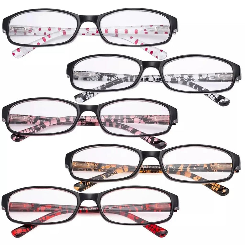 eyekeeper.com 5 Pack Cute Reading Glasses R908P Eyeglasses White Smoke 5 Pairs Mix / +0.50,5 Pairs Mix / +0.75,5 Pairs Mix / +1.00