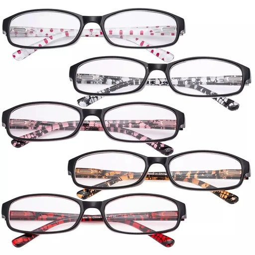 eyekeeper.com 5 Pack Cute Reading Glasses R908P Eyeglasses White Smoke 5 Pairs Mix / +0.50,5 Pairs Mix / +0.75,5 Pairs Mix / +1.00