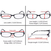 eyekeeper.com 5 Pack Cute Reading Glasses with Polka Dots Temples R908P Eyeglasses White Smoke 5 Pairs Mix / +0.50,5 Pairs Mix / +0.75,5 Pairs Mix / +1.00,5 Pairs Mix / +1.25,5 Pairs Mix / +1.50,5 Pairs Mix / +1.75,5 Pairs Mix / +2.00,5 Pairs Mix / +2.25,5 Pairs Mix / +2.50,5 Pairs Mix / +3.00,5 Pairs Mix / +3.50,5 Pairs Mix / +4.00