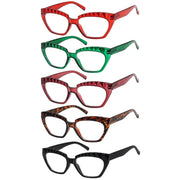 eyekeeper.com 5 Pack Fashion Cat-eye Reading Glasses Checkered Design Readers R2133 Eyeglasses White Smoke 5 Pairs Mix / +0.50,5 Pairs Mix / +0.75,5 Pairs Mix / +1.00,5 Pairs Mix / +1.25,5 Pairs Mix / +1.50,5 Pairs Mix / +1.75,5 Pairs Mix / +2.00,5 Pairs Mix / +2.25,5 Pairs Mix / +2.50,5 Pairs Mix / +2.75,5 Pairs Mix / +3.00,5 Pairs Mix / +3.25,5 Pairs Mix / +