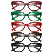 eyekeeper.com 5 Pack Fashion Cat-eye Reading Glasses Checkered Design Readers R2133 Eyeglasses White Smoke 5 Pairs Mix / +0.50,5 Pairs Mix / +0.75,5 Pairs Mix / +1.00,5 Pairs Mix / +1.25,5 Pairs Mix / +1.50,5 Pairs Mix / +1.75,5 Pairs Mix / +2.00,5 Pairs Mix / +2.25,5 Pairs Mix / +2.50,5 Pairs Mix / +2.75,5 Pairs Mix / +3.00,5 Pairs Mix / +3.25,5 Pairs Mix / +