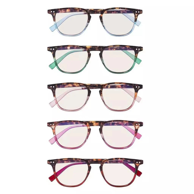 eyekeeper.com 5 Pack Fashion Oval Blue Light Filter Reading Glasses CG179 Eyeglasses White Smoke 5 Pairs Mix / without magnification,5 Pairs Mix / +0.75,5 Pairs Mix / +1.00,5 Pairs Mix / +1.25,5 Pairs Mix / +1.75,5 Pairs Mix / +2.00,5 Pairs Mix / +2.25,5 Pairs Mix / +2.50,5 Pairs Mix / +3.00,5 Pairs Mix / +3.50,5 Pairs Mix / +4.00