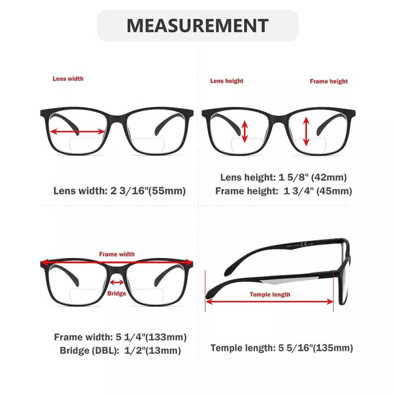 eyekeeper.com 5 Pack Fashionable Bifocal Reading Glasses BR9113 Eyeglasses White Smoke 5 Pairs Mix / +1.00,5 Pairs Mix / +1.50,5 Pairs Mix / +1.75,5 Pairs Mix / +2.00,5 Pairs Mix / +2.50,5 Pairs Mix / +3.00