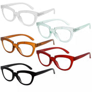 eyekeeper.com 5 Pack Fashionable Cat-eye Reading Glasses R2102 Eyeglasses White Smoke 5 Pairs Mix / without magnification,5 Pairs Mix / +0.50,5 Pairs Mix / +0.75,5 Pairs Mix / +1.00,5 Pairs Mix / +1.25,5 Pairs Mix / +1.50,5 Pairs Mix / +1.75,5 Pairs Mix / +2.00,5 Pairs Mix / +2.25,5 Pairs Mix / +2.50,5 Pairs Mix / +2.75,5 Pairs Mix / +3.00