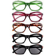 eyekeeper.com 5 Pack Fashionable Reading Glasses Polygon Readers R2129 Eyeglasses White Smoke 5 Pairs Mix / without magnification,5 Pairs Mix / +0.50,5 Pairs Mix / +0.75,5 Pairs Mix / +1.00,5 Pairs Mix / +1.25,5 Pairs Mix / +1.50,5 Pairs Mix / +1.75,5 Pairs Mix / +2.00,5 Pairs Mix / +2.50,5 Pairs Mix / +2.75,5 Pairs Mix / +3.00,5 Pairs Mix / +3.25