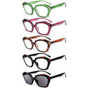eyekeeper.com 5 Pack Fashionable Reading Glasses Polygon Readers R2129 Eyeglasses White Smoke 5 Pairs Mix / without magnification,5 Pairs Mix / +0.50,5 Pairs Mix / +0.75,5 Pairs Mix / +1.00,5 Pairs Mix / +1.25,5 Pairs Mix / +1.50,5 Pairs Mix / +1.75,5 Pairs Mix / +2.00,5 Pairs Mix / +2.50,5 Pairs Mix / +2.75,5 Pairs Mix / +3.00,5 Pairs Mix / +3.25
