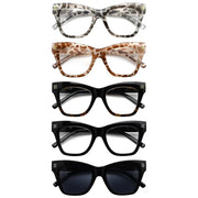 eyekeeper.com 5 Pack Fashionable Reading Glasses Stylish Readers R2111 Eyeglasses White Smoke 5 Pairs Mix / without magnification,5 Pairs Mix / +0.50,5 Pairs Mix / +0.75,5 Pairs Mix / +1.00,5 Pairs Mix / +1.25,5 Pairs Mix / +1.50,5 Pairs Mix / +1.75,5 Pairs Mix / +2.00,5 Pairs Mix / +2.25,5 Pairs Mix / +2.50,5 Pairs Mix / +2.75,5 Pairs Mix / +3.00