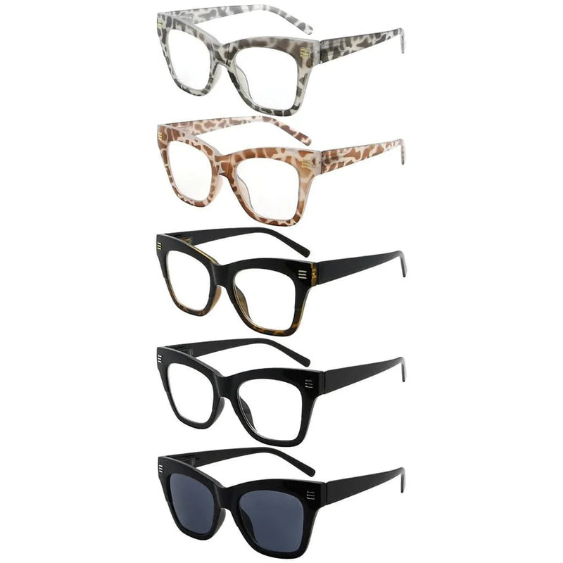 eyekeeper.com 5 Pack Fashionable Reading Glasses Stylish Readers R2111 Eyeglasses White Smoke 5 Pairs Mix / without magnification,5 Pairs Mix / +0.50,5 Pairs Mix / +0.75,5 Pairs Mix / +1.00,5 Pairs Mix / +1.25,5 Pairs Mix / +1.50,5 Pairs Mix / +1.75,5 Pairs Mix / +2.00,5 Pairs Mix / +2.25,5 Pairs Mix / +2.50,5 Pairs Mix / +2.75,5 Pairs Mix / +3.00