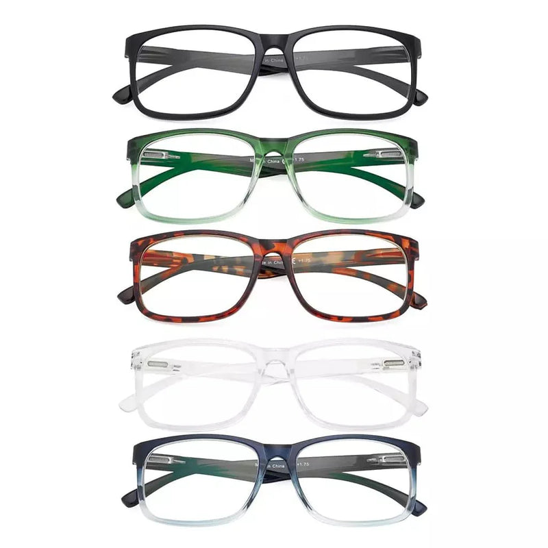 eyekeeper.com 5 Pack Fashionable Reading Glasses Stylish Readers RT1805 Eyeglasses White Smoke 5 Pairs Mix / +0.50,5 Pairs Mix / +0.75,5 Pairs Mix / +1.00,5 Pairs Mix / +1.25,5 Pairs Mix / +1.50,5 Pairs Mix / +1.75,5 Pairs Mix / +2.00,5 Pairs Mix / +2.25,5 Pairs Mix / +2.50,5 Pairs Mix / +2.75,5 Pairs Mix / +3.00,5 Pairs Mix / +3.50,5 Pairs Mix / +