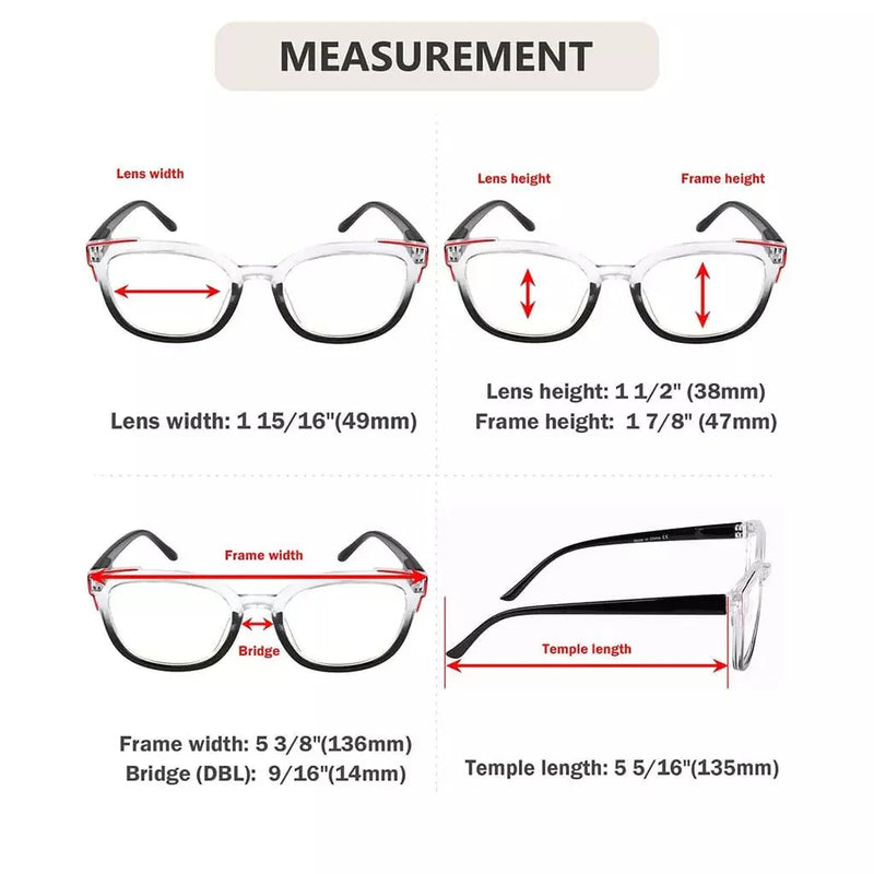 eyekeeper.com 5 Pack Fashionable Reading Glasses Two Tone Eyeglasses R2114 Eyeglasses White Smoke 5 Pairs Mix / without magnification,5 Pairs Mix / +0.50,5 Pairs Mix / +0.75,5 Pairs Mix / +1.00,5 Pairs Mix / +1.25,5 Pairs Mix / +1.50,5 Pairs Mix / +1.75,5 Pairs Mix / +2.00,5 Pairs Mix / +2.25,5 Pairs Mix / +2.50,5 Pairs Mix / +2.75,5 Pairs Mix / +3.00