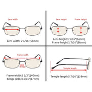 eyekeeper.com 5 Pack Flex Titanium Blue Light Filter Readers UVR1644 Eyeglasses Dark Slate Gray 5 Pairs Mix / without magnification,5 Pairs Mix / +0.50,5 Pairs Mix / +1.00,5 Pairs Mix / +1.50,5 Pairs Mix / +1.75,5 Pairs Mix / +2.00,5 Pairs Mix / +2.25,5 Pairs Mix / +2.50,5 Pairs Mix / +3.50