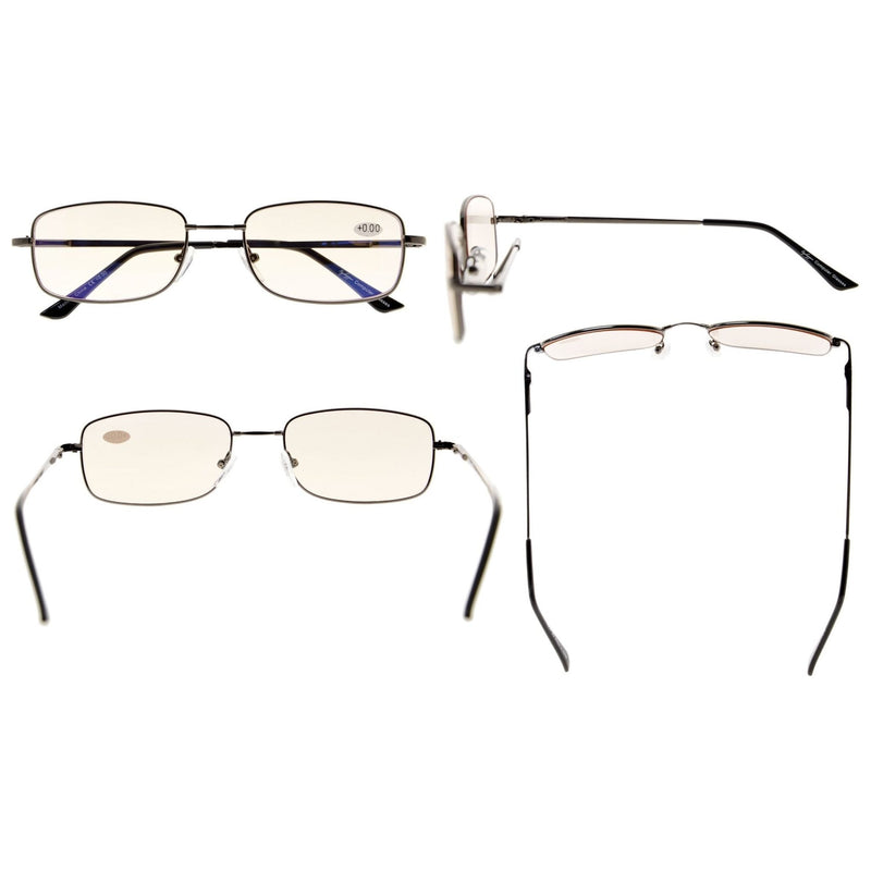 eyekeeper.com 5 Pack Flex Titanium Blue Light Filter Readers UVR1644 Eyeglasses Dark Slate Gray 5 Pairs Mix / without magnification,5 Pairs Mix / +0.50,5 Pairs Mix / +1.00,5 Pairs Mix / +1.50,5 Pairs Mix / +1.75,5 Pairs Mix / +2.00,5 Pairs Mix / +2.25,5 Pairs Mix / +2.50,5 Pairs Mix / +3.50