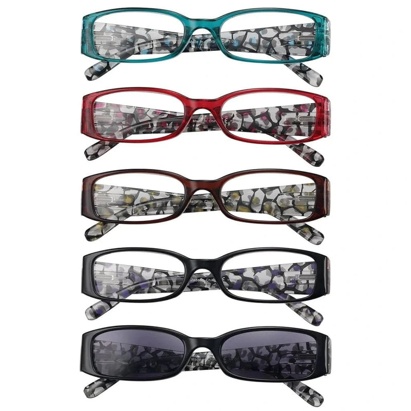 eyekeeper.com 5 Pack Floral Pattern Design Reading Glasses R040F Eyeglasses White Smoke 5 Pairs Mix / +0.50,5 Pairs Mix / +0.75,5 Pairs Mix / +1.00,5 Pairs Mix / +1.25,5 Pairs Mix / +1.50,5 Pairs Mix / +2.00,5 Pairs Mix / +2.25,5 Pairs Mix / +2.50,5 Pairs Mix / +2.75,5 Pairs Mix / +3.00,5 Pairs Mix / +3.50,5 Pairs Mix / +4.00