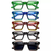 eyekeeper.com 5 Pack Floral Pattern Design Reading Glasses R2106 Eyeglasses White Smoke 5 Pairs Mix / without magnification,5 Pairs Mix / +0.50,5 Pairs Mix / +0.75,5 Pairs Mix / +1.00,5 Pairs Mix / +1.25,5 Pairs Mix / +1.50,5 Pairs Mix / +1.75,5 Pairs Mix / +2.00,5 Pairs Mix / +2.25,5 Pairs Mix / +2.50,5 Pairs Mix / +2.75,5 Pairs Mix / +3.00